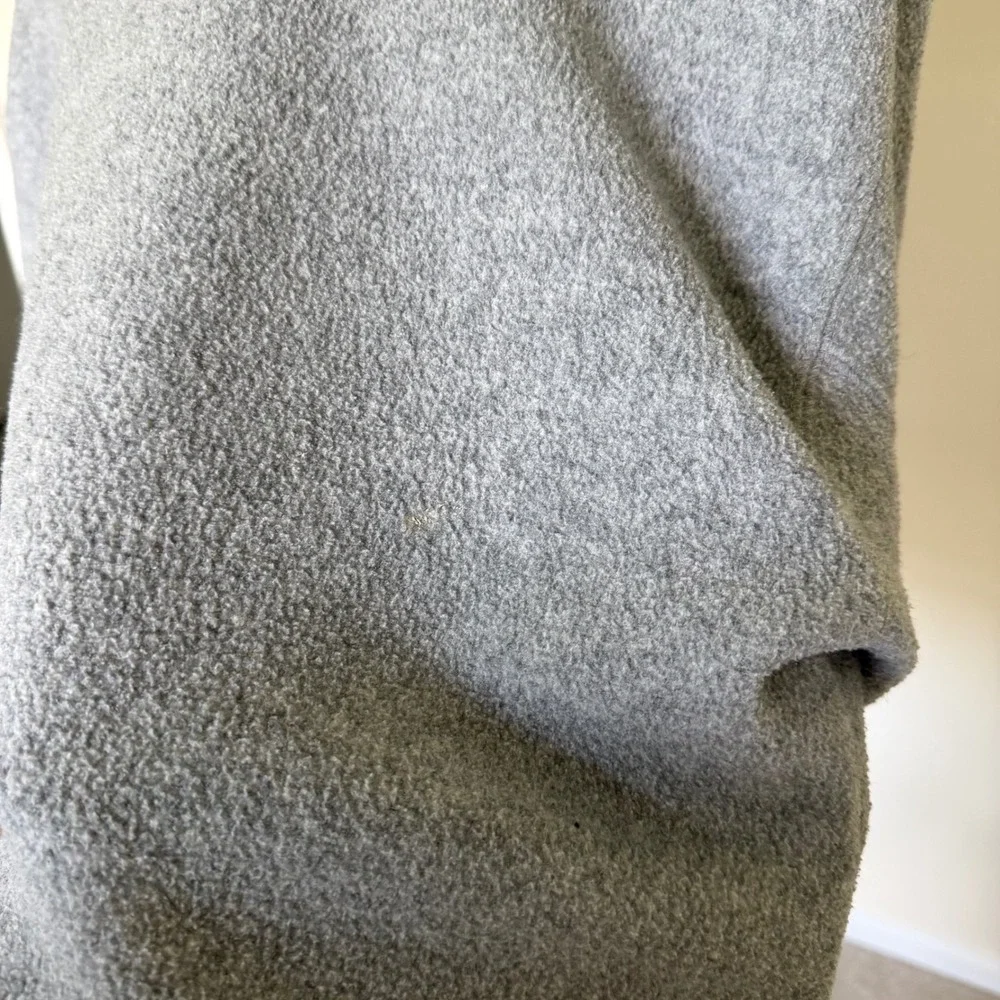 90's Limited Sport USA Quarter Zip Fleece Pullover Gray Women's Large L‎ Top